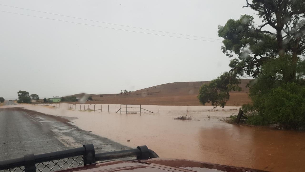 Flooding at Yongala. Picture: Tracy Anne Jonas