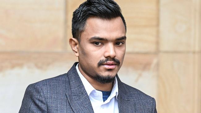 Bhuwani Prasad Khadka outside the Adelaide Magistrates Court. Picture: NCA NewsWire / Brenton Edwards