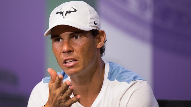Rafael Nadal completed an at-times tense press conference after his Wimbledon exit.