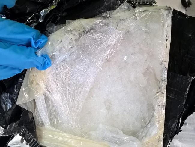 The pair allegedly concealed 20 kilos of ice worth $21 million in stereo speakers with a plan to import it from Mexico. Picture: ABF