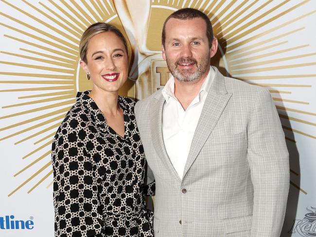 Neighbours stars Eve Morey and Ryan Maloney are both up for Logies this year. Picture: Nigel Hallett