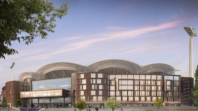 Artist’s impression of the Adelaide Oval Hotel. Picture: Supplied