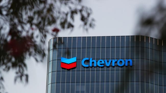 Chevron’s offices in Perth. Picture: Lisa Maree Williams/Bloomberg