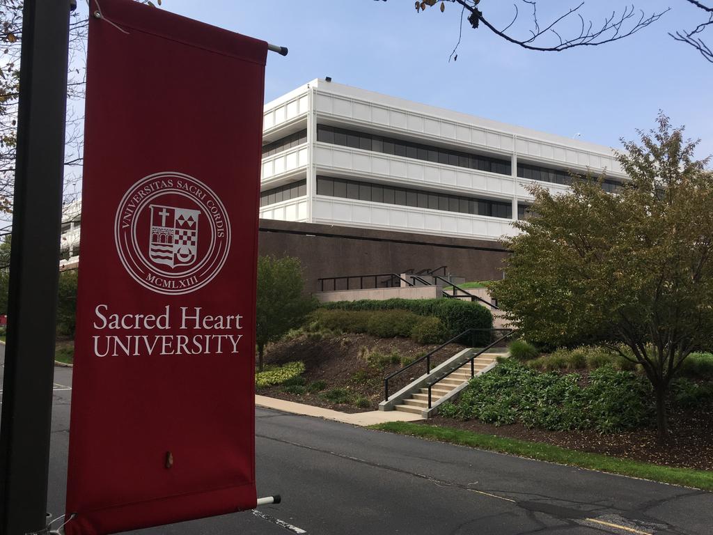 Sacred Heart University is being sued by Ms Nelson’s family. Picture: AP/Mike Melia