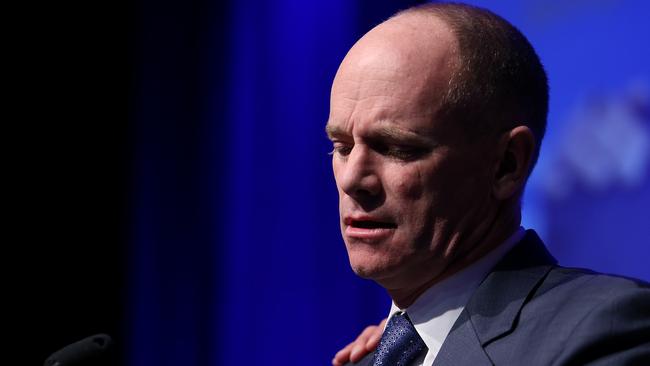 Queensland Premier Campbell Newman reflects on many of his colleagues who, like him, will be without a job tomorrow. Pictures: Jack Tran / The Courier Mail