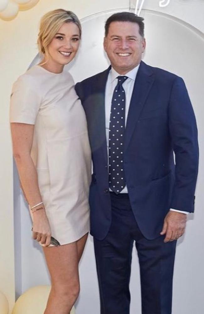 Jasmine Stefanovic and husband Karl Stefanovic. Picture: Instagram