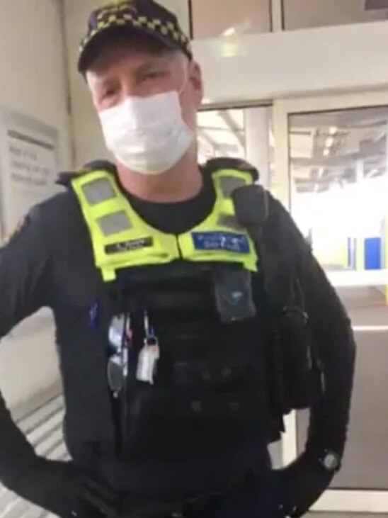 Mr Patterson filmed PSOs who asked him to wear a mask.