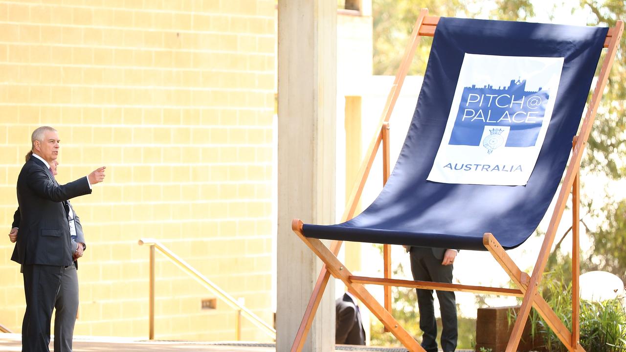 Prince Andrew at Murdoch University on Wednesday. Picture: Paul Kane/Getty Images