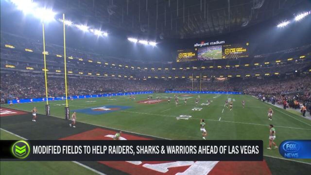 Vegas teams prepare for NFL-sized fields