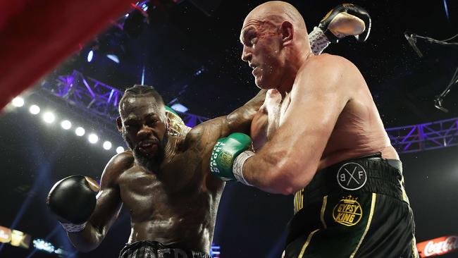 Talks are continuing for the rematch between Tyson Fury and Deontay Wilder to be held in Australia next year. Picture: AFP