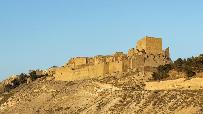 The imposing Kerak Castle, where Fysh surprised Turkish cavalry – and a disguised Lawrence of Arabia.