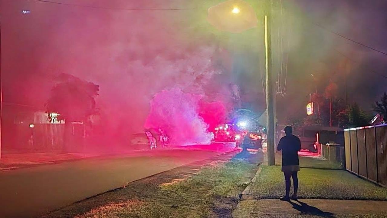 WATCH: Residents wake to dramatic car blaze