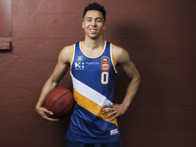 Bullets star Travis Trice rocking the retro jersey. Picture: Mark Cranitch.
