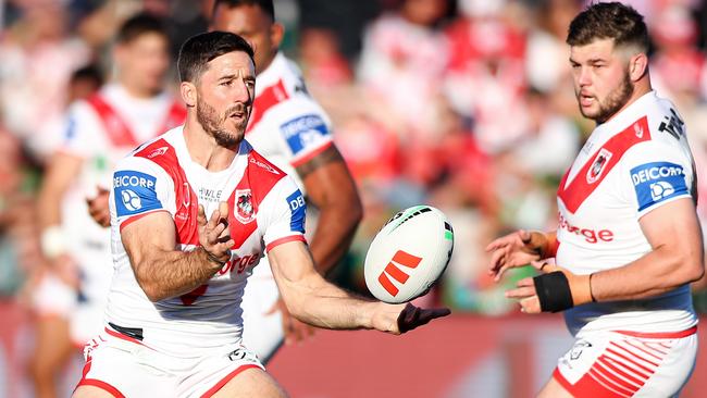 Disgruntled Dragons halfback Ben Hunt.