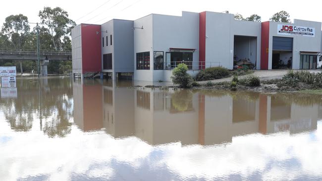 Flooding at Yatala. Picture: Glenn Hampson