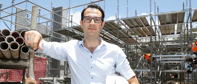 George Mastrocostas pictured at his new development at 372 Marine Parade, Labrador. Photo: Tertius Pickard