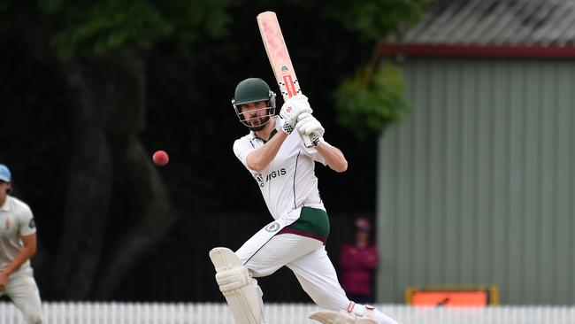 South Brisbane batsman Brendan McNae . Picture, John Gass