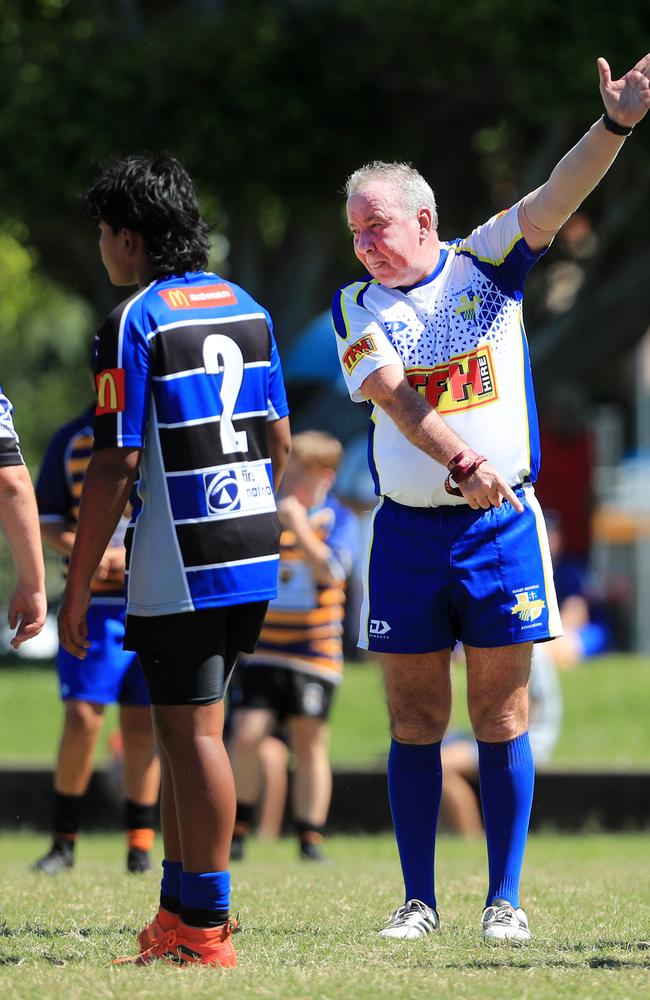SURFERS PARADISE RUGBY, GOLD COAST , AUSTRALIA - April 10, 2021: Far North Coast U13s v USQ Saints U13s - Day Two of King of the Country rugby tournament.Played at Surfers Paradise Eagles Rugby Ground at Southport. Picture: Scott Powick Newscorp