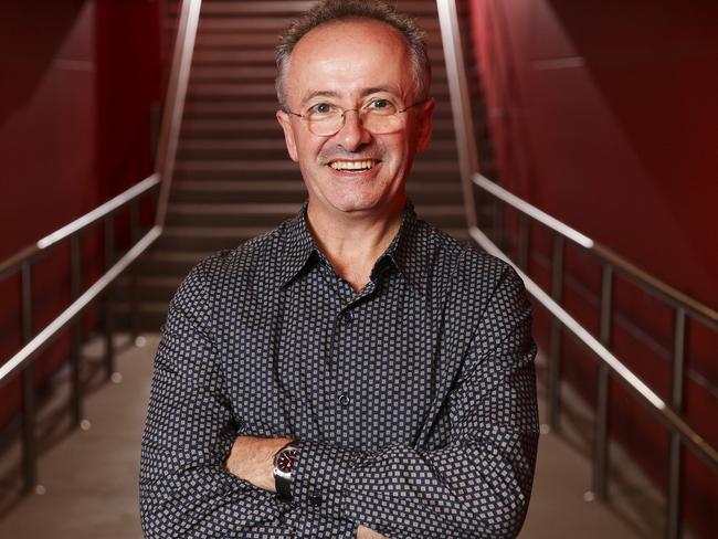 Channel 7 star Andrew Denton in Sydney today. He returns as host of talk show, "Interview" Picture: Justin Lloyd.