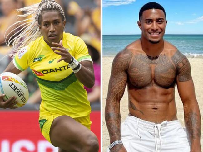 Ellia Green competing for Australia and in a recent photo. Photos: AAP/Instagram
