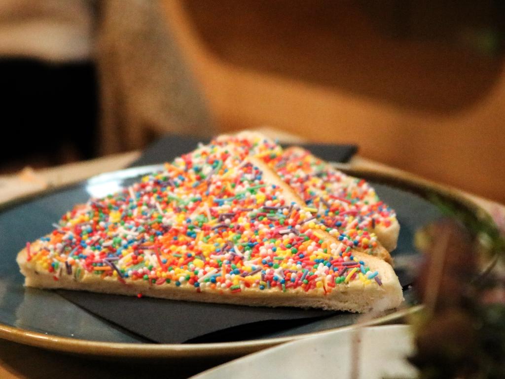 Sweetbrew's fairy bread got the tick of approval from my two-year-old nephew. Picture: Stephanie Dalton