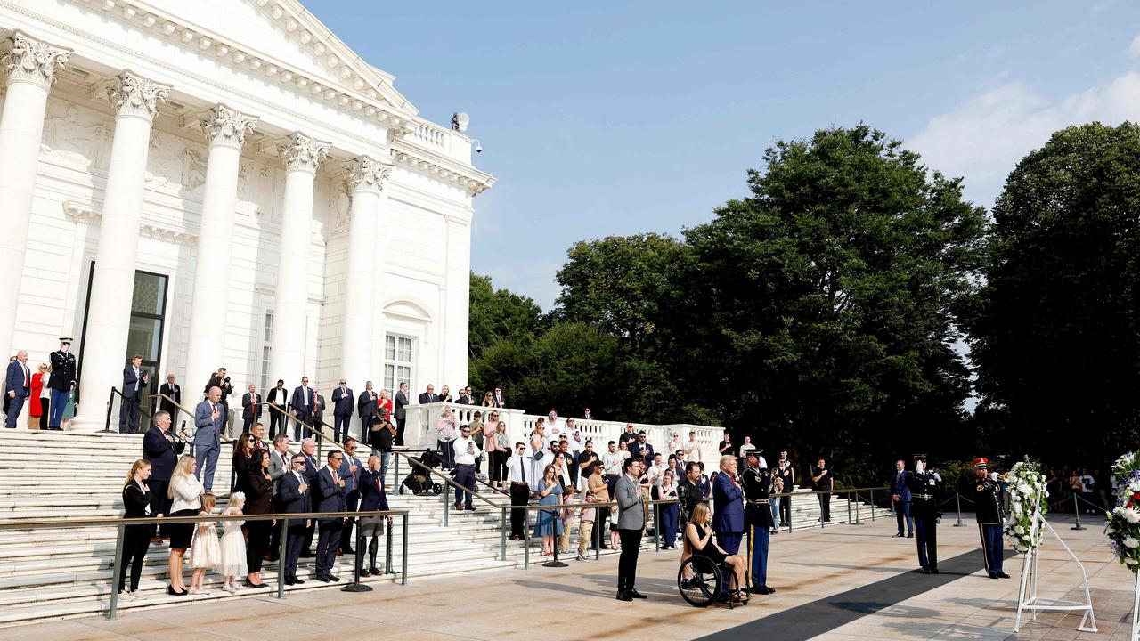 The event at Arlington held on Monday with Donald Trump. (Photo by Anna Moneymaker / GETTY IMAGES NORTH AMERICA / Getty Images via AFP)