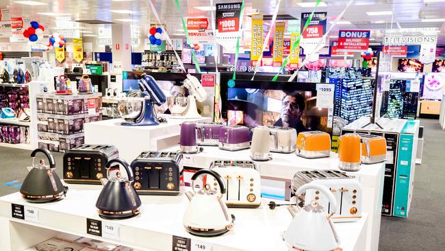 Harvey Norman has booked a strong rebound in sales in the second half as Covid-19 restrictions were eased and shoppers swarmed its stores. Picture: Richard Walker