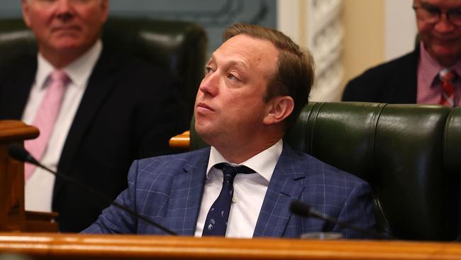 Queensland Premier Steven Miles during parliament in Brisbane. Picture: NewsWire/Tertius Pickard