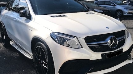 Police Transport Command South/South West Action Group stopped this Mercedes SUV on Fairford Rd, Bankstown, and arrested a 29-year-old male driver. Picture: NSW Police