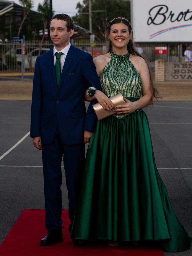 Sean Caville and Tamryn Bosch at the 2023 St Lukes Anglican College formal.