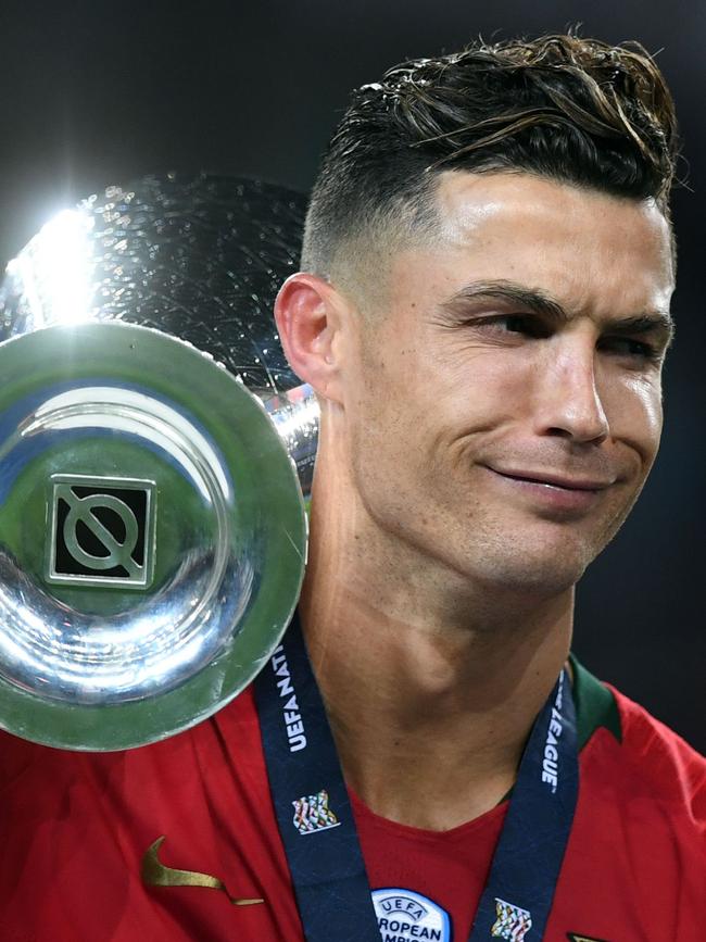 Cristiano Ronaldo finished third on the list. Picture: AFP