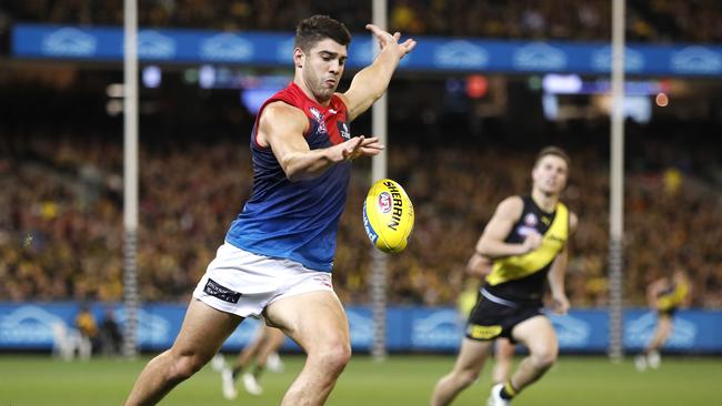 Christian Petracca found himself in strife during a training drill during the week. Picture: AFL Photos