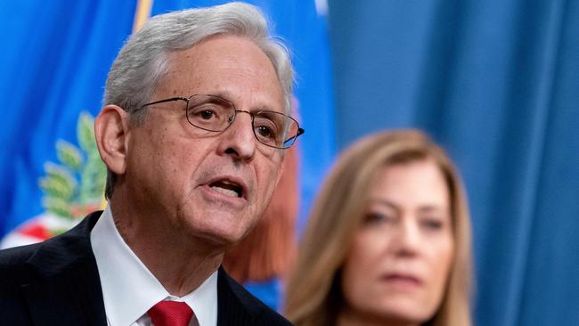 Merrick Garland said on Tuesday the global fentanyl supply chain often starts with chemical companies in China. Picture: AFP