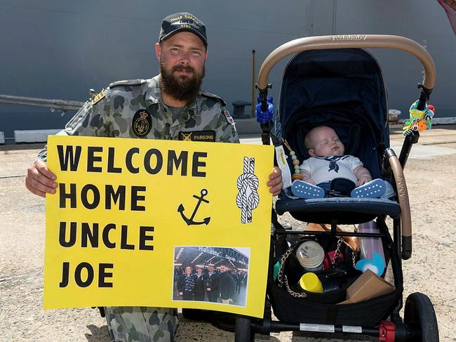 Finally home: Navy sailors’ emotional family reunion