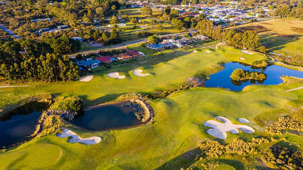 Mount Compass golf course and some of its adjoining houses. Picture: Mount Compass Golf Course Facebook page