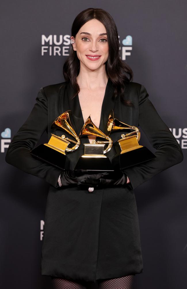 St. Vincent won three Grammys. Picture: Monica Schipper/Getty Images for The Recording Academy