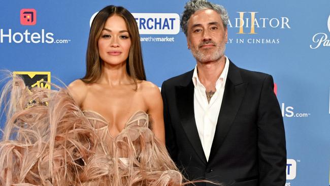 Pop star Rita Ora with husband Taika Waititi attend the MTV Europe Music Awards 2024. Picture: Anthony Devlin/Getty Images for Viacom International.