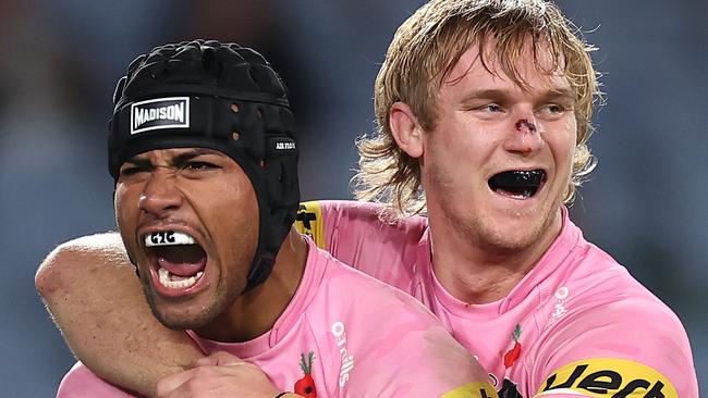 Stephen Crichton of the Panthers celebrates. (Photo by Cameron Spencer/Getty Images)