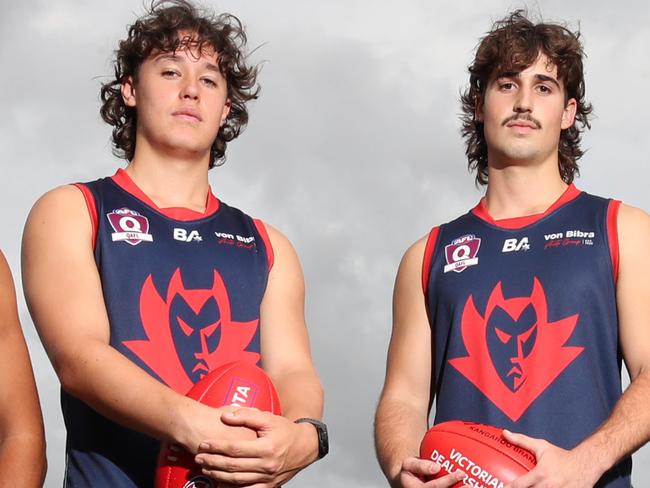 Surfers Paradise AFC players speak about the new concussion protocols to be introduced in sport. Andre Astras, James Carrigan, Lachlan Douherty, Brodie Cornish. Picture Glenn Hampson