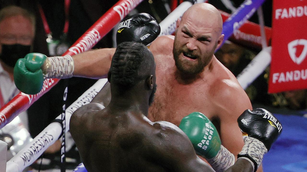 Tyson Fury and Deontay Wilder produced one of the great heavyweight bouts in Las Vegas. Picture: Ethan Miller/Getty Images/AFP