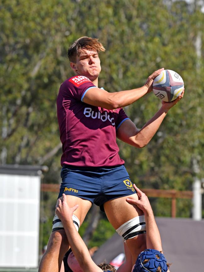 Uni player Dougal Perrers earlier in the season.Picture, John Gass