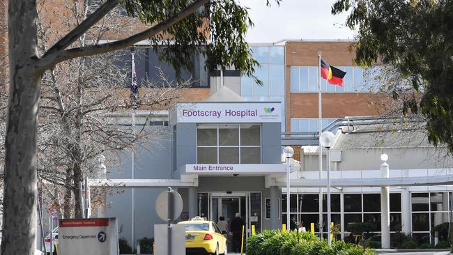 The current Footscray Hospital. Picture: Andy Brownbill