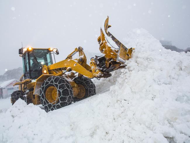 Alright, alright! Is there such thing as too much snow? Picture: News Corp Australia