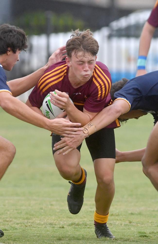 Round 4 of the Townsville Blackhawks Schoolboy Trophy. Ryan Catholic College against Southern Cross Catholic College at Ryan Catholic College. Picture: Evan Morgan