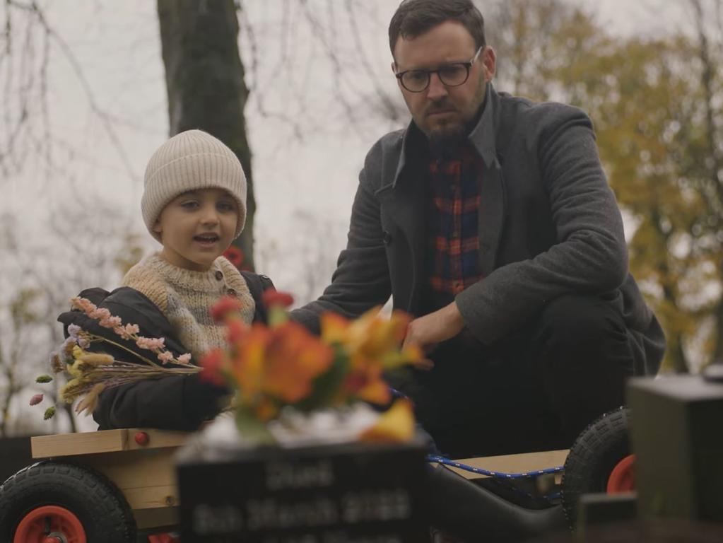 It ends on Christmas Day with the pair visiting the grave of their beloved mum and wife, with a message that festivities are about family not gifts. Picture: Sam Teale Productions