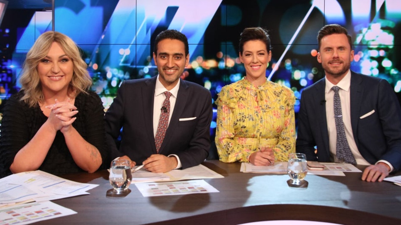 Meshel Laurie, Waleed Aly, Gorgi Coghlan and Dave Thornton on <i>The Project</i>. Picture: IMDB