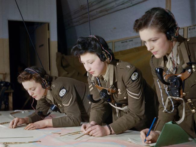 Second World War photos of the Auxiliary Territorial Service (ATS) plotters at work at Coastal Artillery Headquarters in Dover, December 1942. Picture: Imperial War Museum