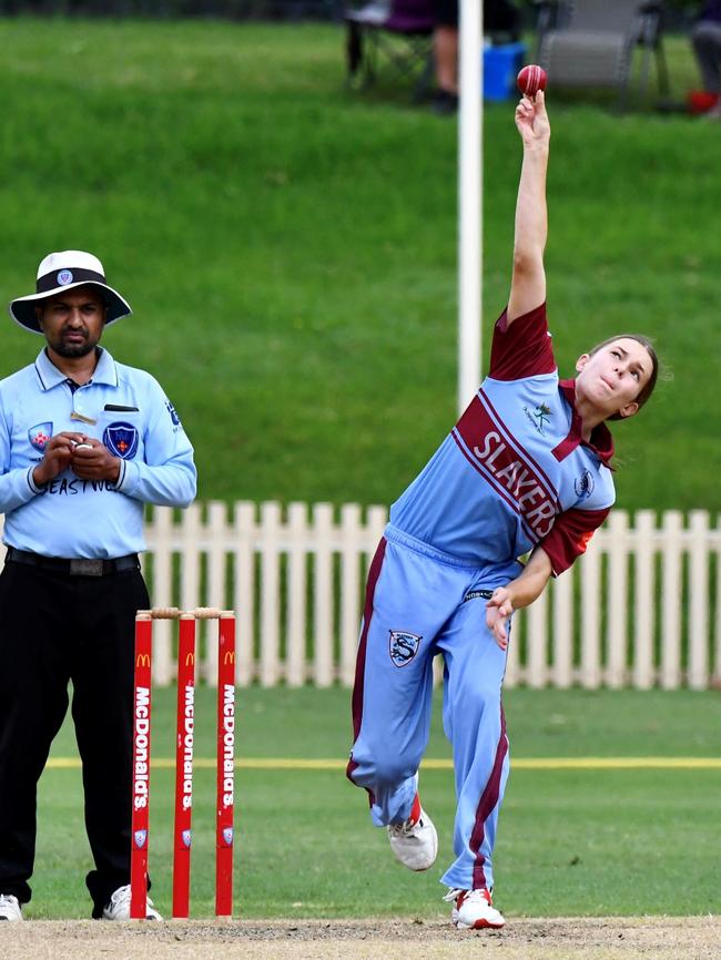 Lucia Martin in action for the Slayers. Picture: Rob Bissett