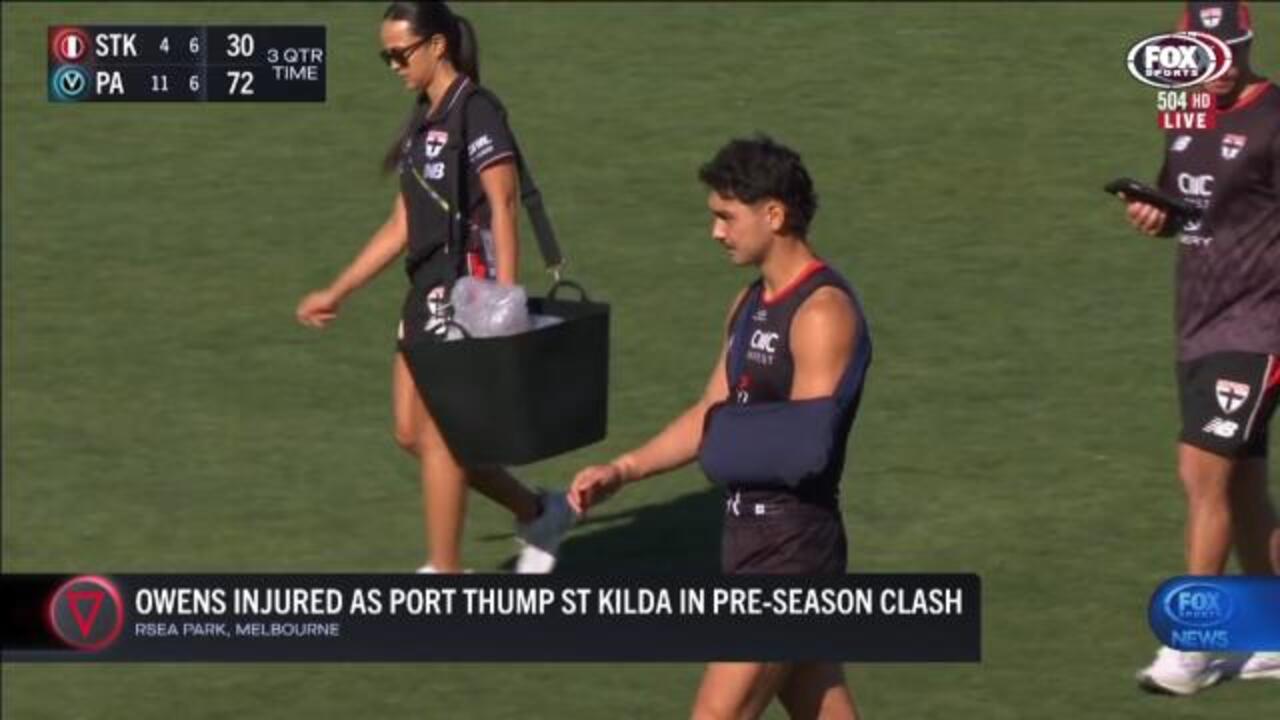 Owens injured as Port thump St Kilda