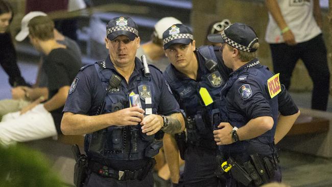 Police on the beat in Surfers Paradise. Photo: Jerad Williams